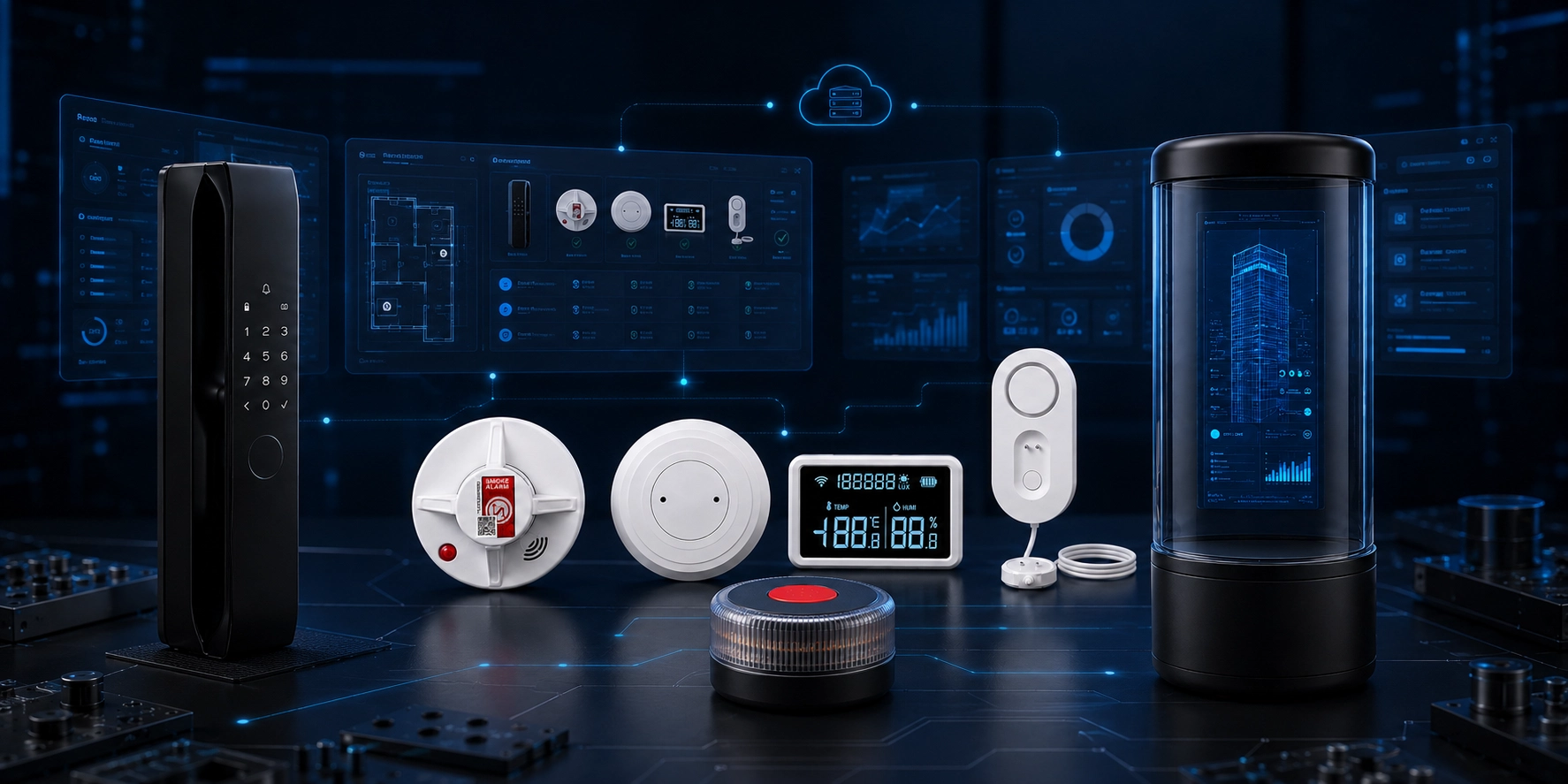 Configured OEM/ODM connected product samples prepared for buyer review.