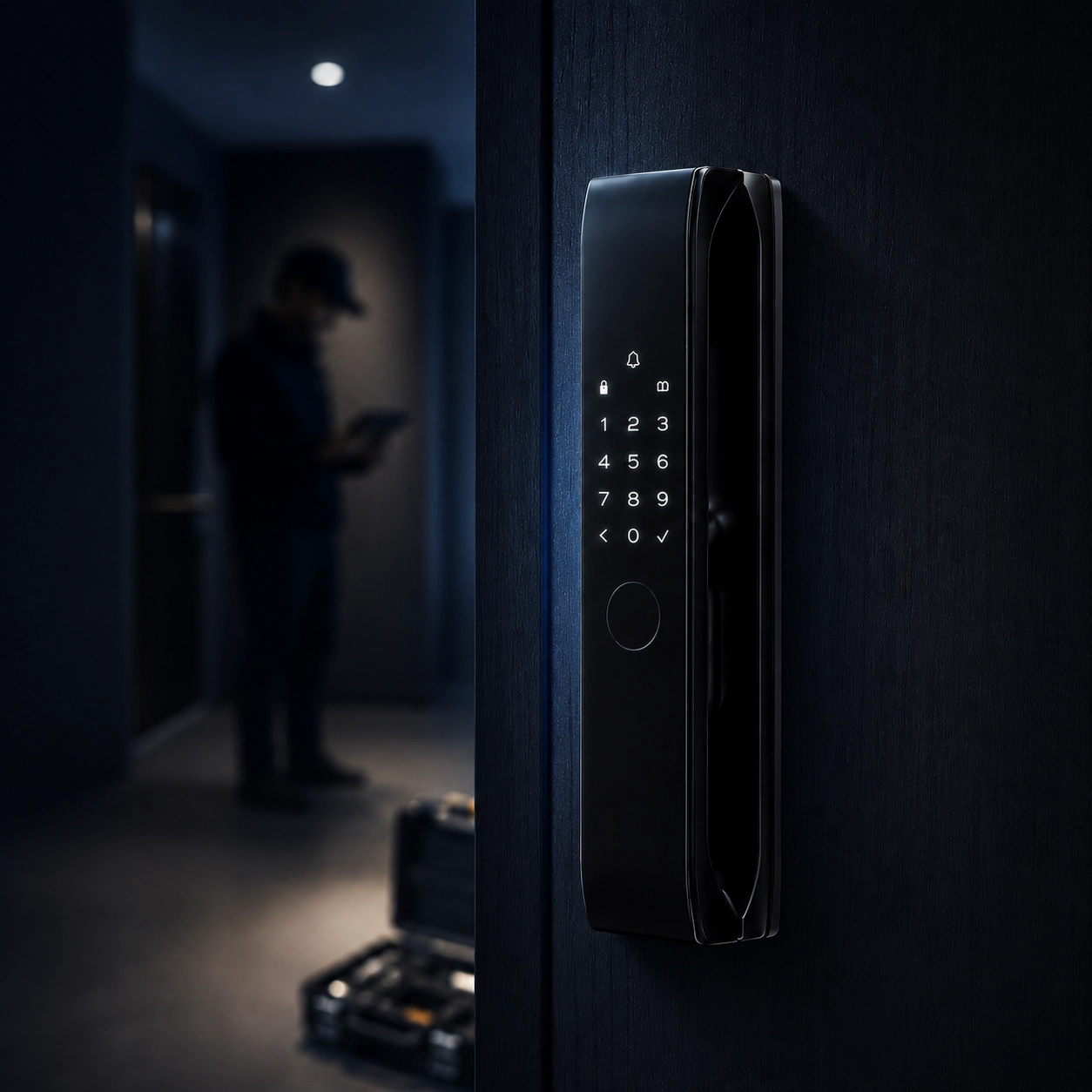 Smart lock programming and functional-test fixtures used before release.